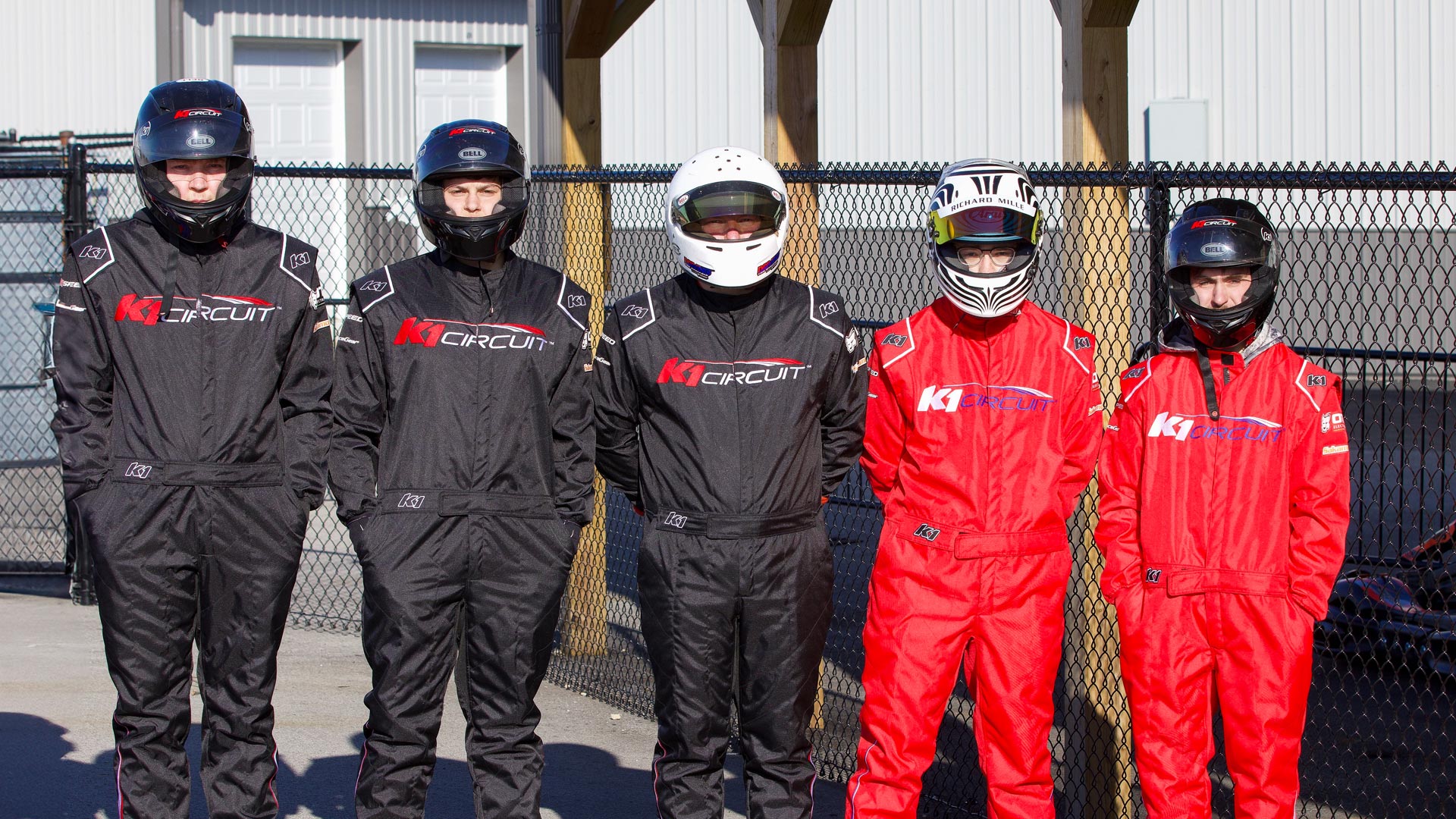 Five drivers ready to race at K1 Circuit Whiteland.