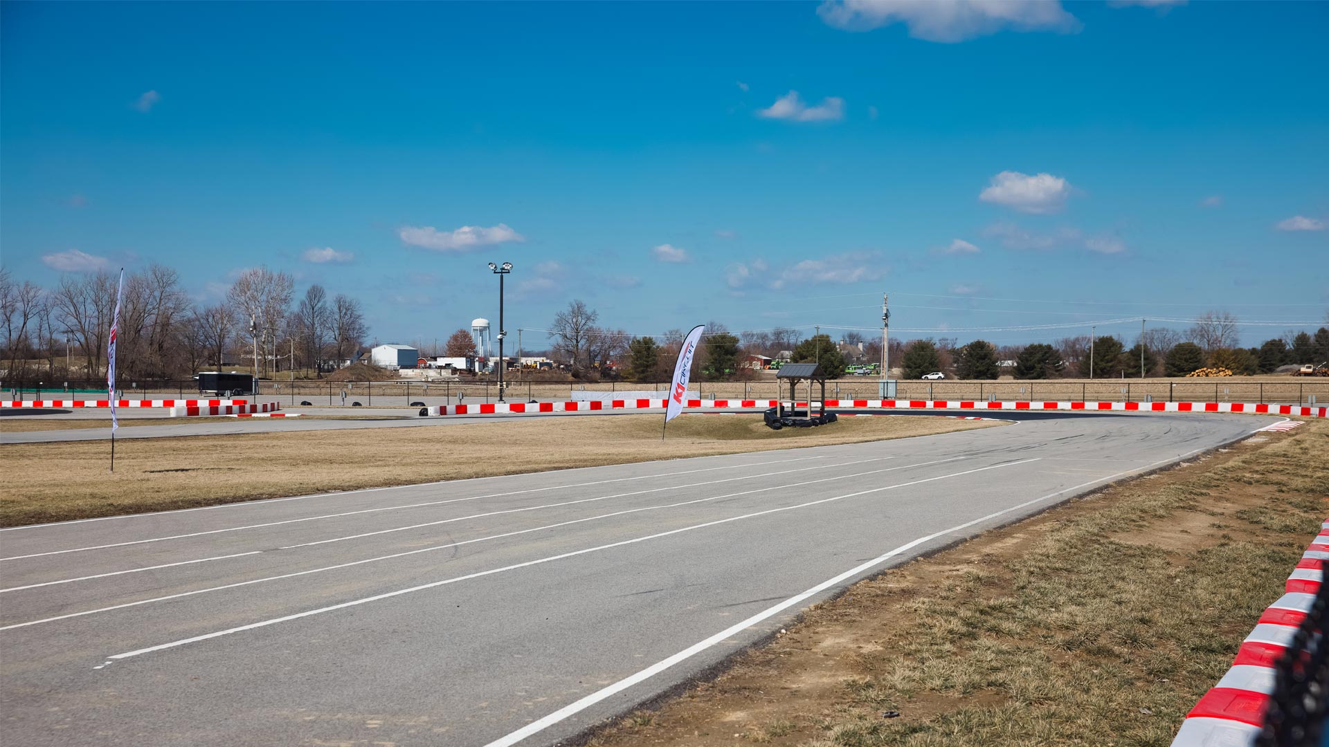 View of the track at K1 Circuit Whiteland
