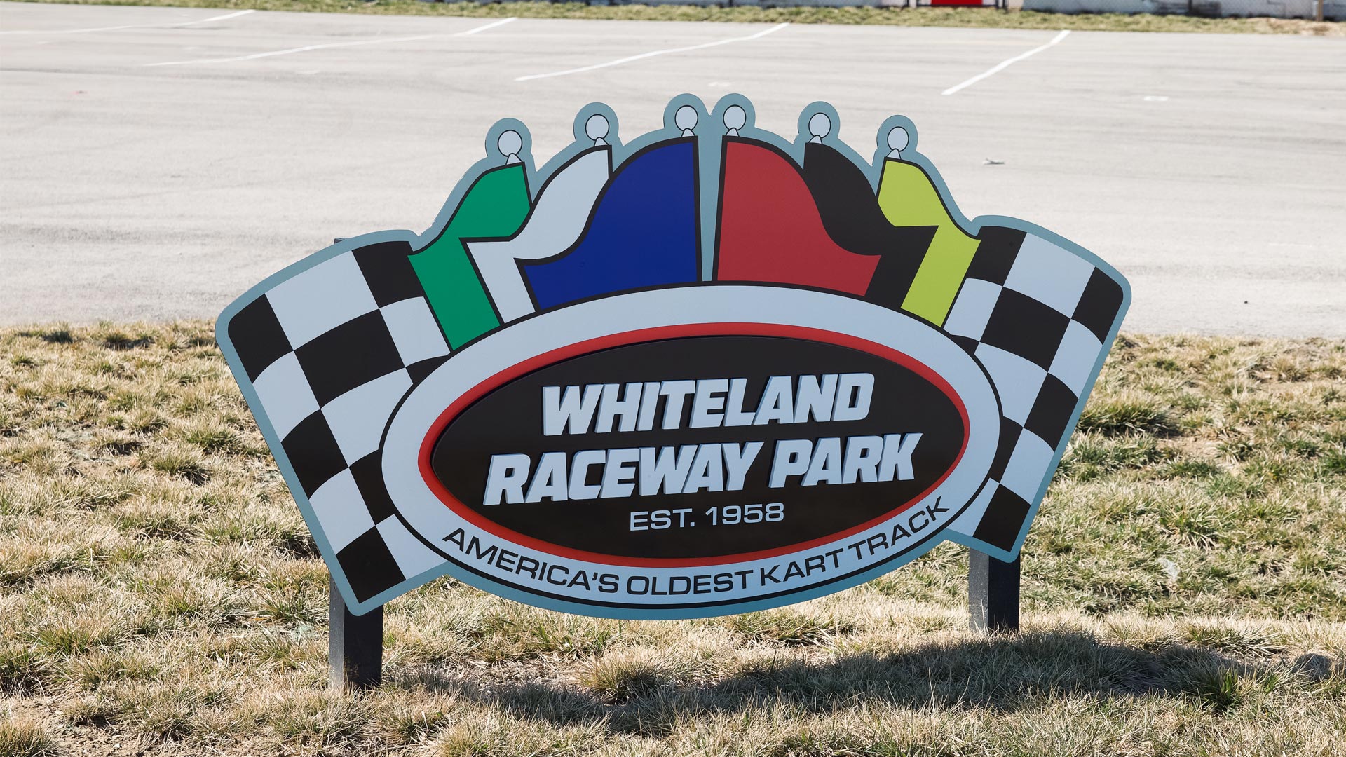 Whiteland Raceway Park sign