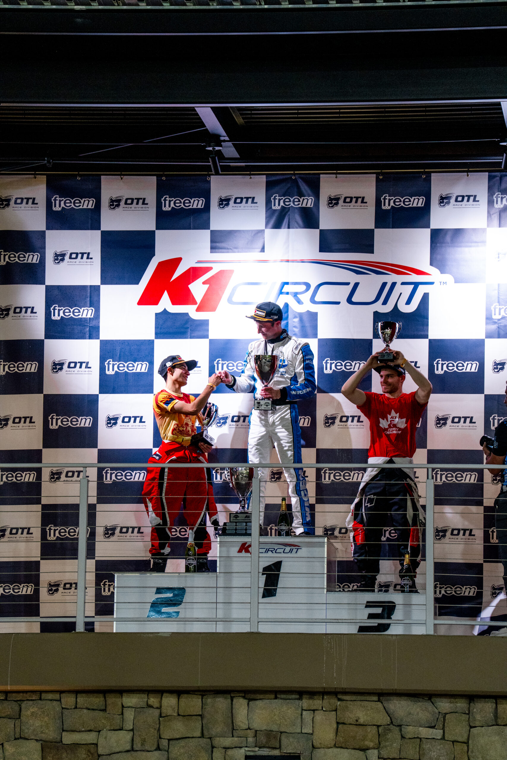 The podium for the 2025 Adult E-World Championship