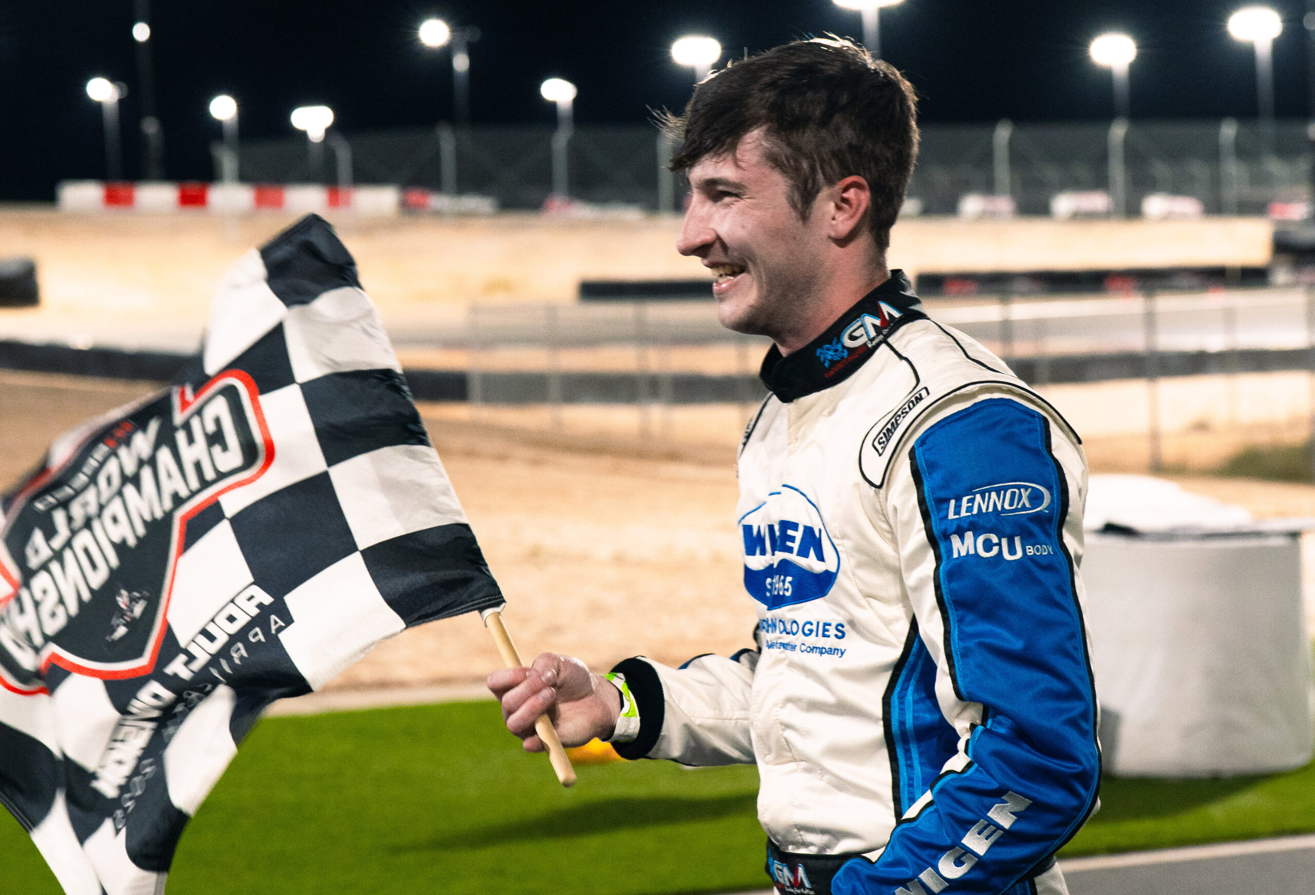 Garret Manes, the winner of the K1 Speed 2025 Adult E-World Championship