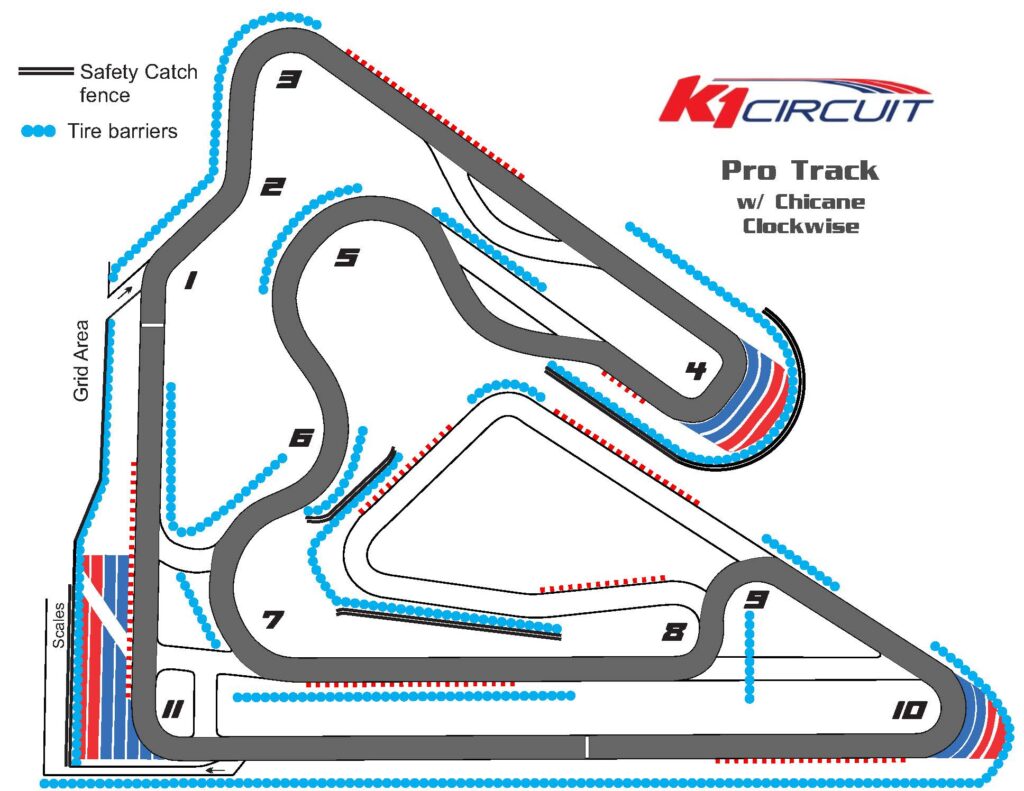k1 circuit track layout with chicane clockwise