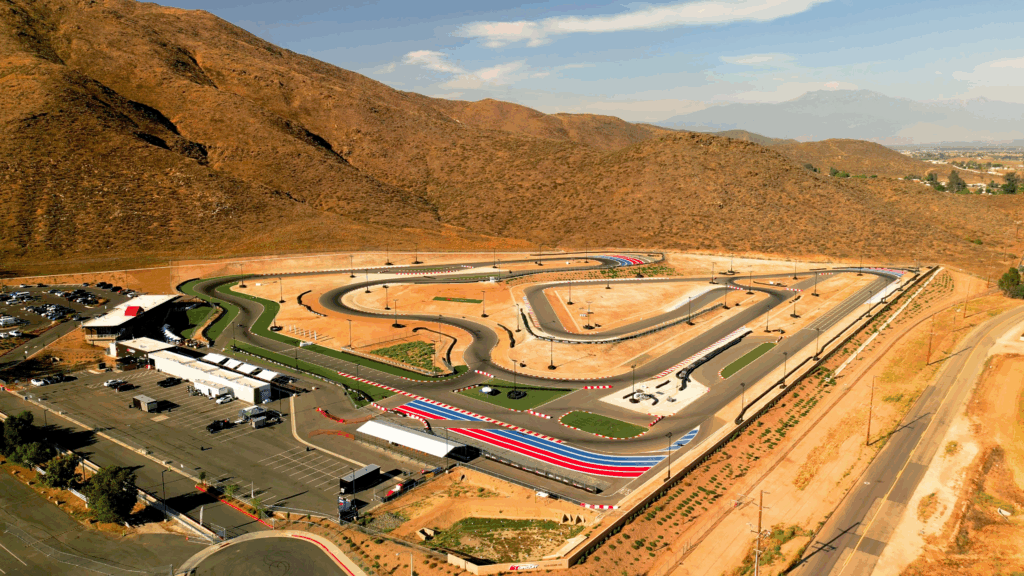 A birds eye view of K1 Circuit Winchester.