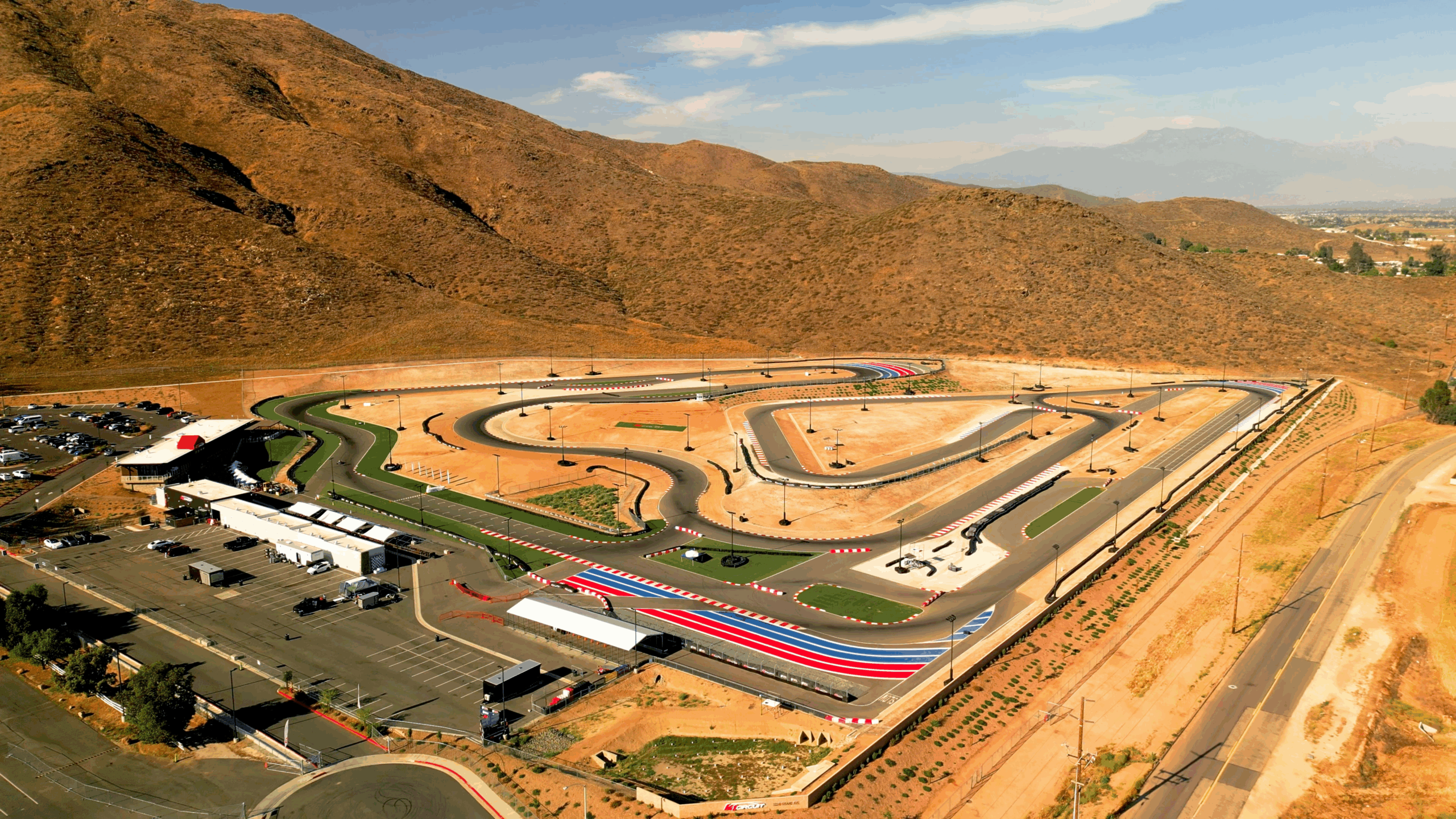 A birds eye view of K1 Circuit Winchester.