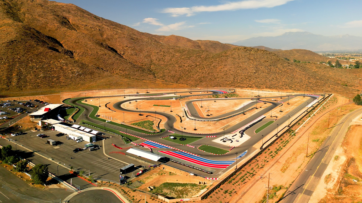An aerial photo of K1 Circuit Winchester