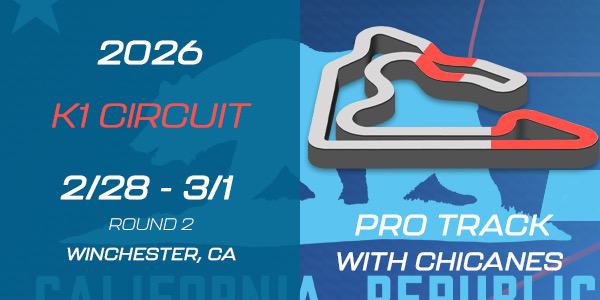 image of track layout for K1 Circuit Pro Track with Chicanes, Round 2 of COTF America