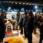 Food being served at K1 Circuit Winchester during a private event