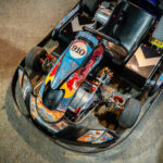 A custom-wrapped go-kart at K1 Circuit for a Red Bull / Troy Lee Designs / Ducati event at K1 Circuit in Winchester