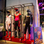 Suits on display during an event at K1 Circuit